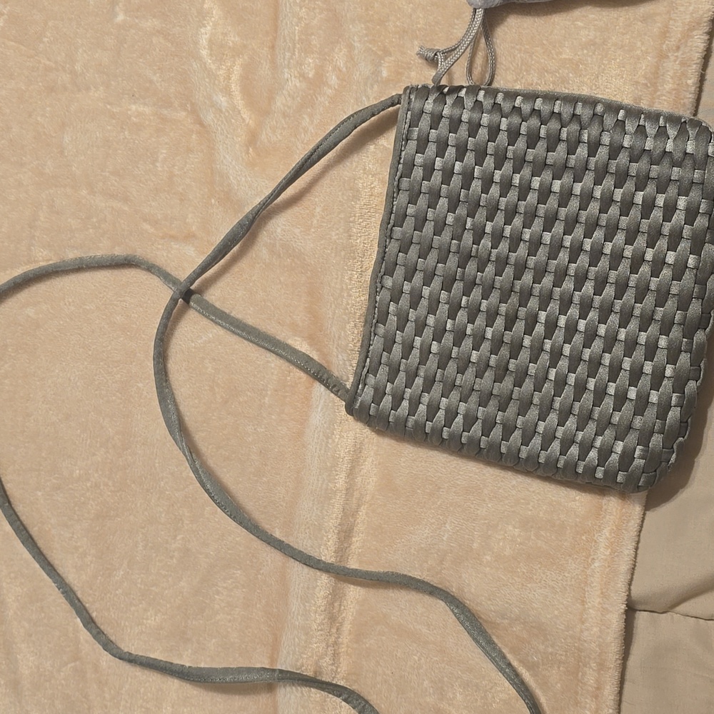 Sharif NY Grey Woven Cross Body